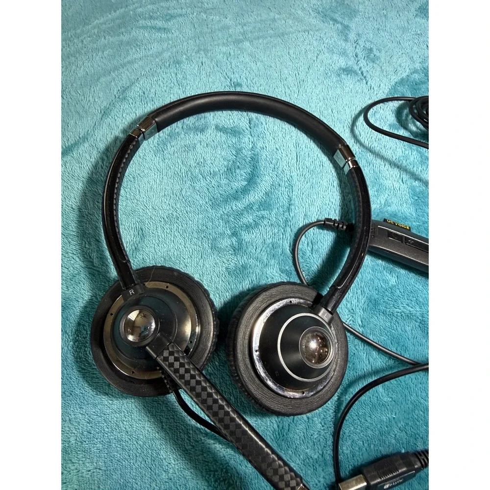 Jabra UC Voice 550 Duo Wired USB Headset Black Noise Cancelling Mic 5599-829-109